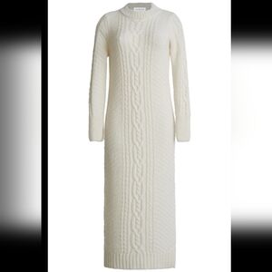 Melrose With LOVE Cable Knit White Dress